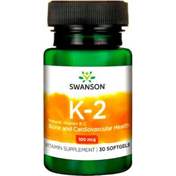 Swanson witamina K2 naturalna 100mcg 30kaps żelowych - suplement diety
