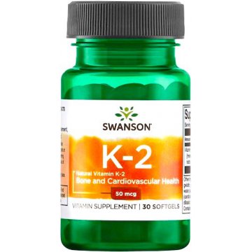 Swanson witamina K2 naturalna 50mcg 30kaps żelowych - suplement diety