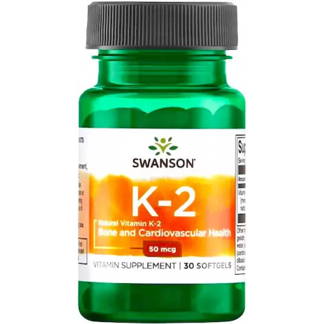 Swanson witamina K2 naturalna 50mcg 30kaps żelowych - suplement diety