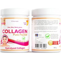Swedish Nutra Super Kolagen w proszku 10.000mg typu I i III 300g hydrolizowany - suplement diety czysty