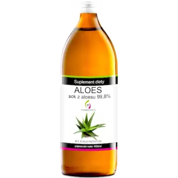 Symbiotics Aloes Sok z Aloesu 1000 ml 99,8% bez konserwantów i cukru - suplement diety