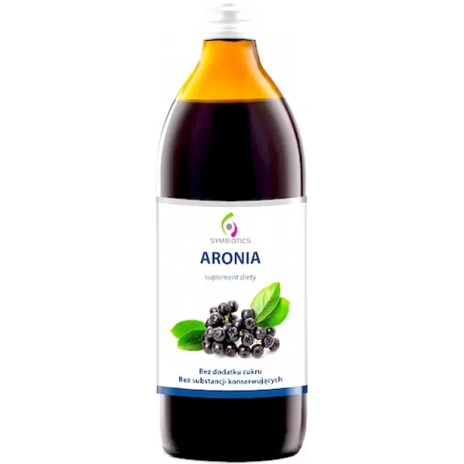 Symbiotics Aronia Sok z Aronii 500ml bez konserwantów i cukru - suplement diety