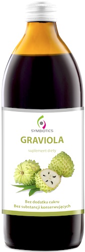 Symbiotics Graviola Sok z Gravioli 500ml bez konserwantów i cukru - suplement diety