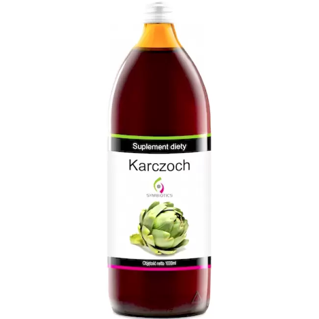 Symbiotics Karczoch Sok z Karczocha 1000ml 100% bez konserwantów i cukru - suplement diety