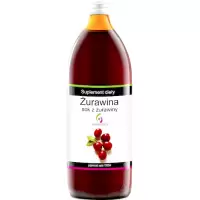 Symbiotics Sok z Żurawiny 1000ml Żurawina naturalny bez konserwantów i cukru z vit.C - suplement diety