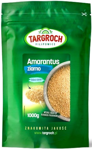 Targroch Amarantus ziarno 1000g Błonnik, Białko