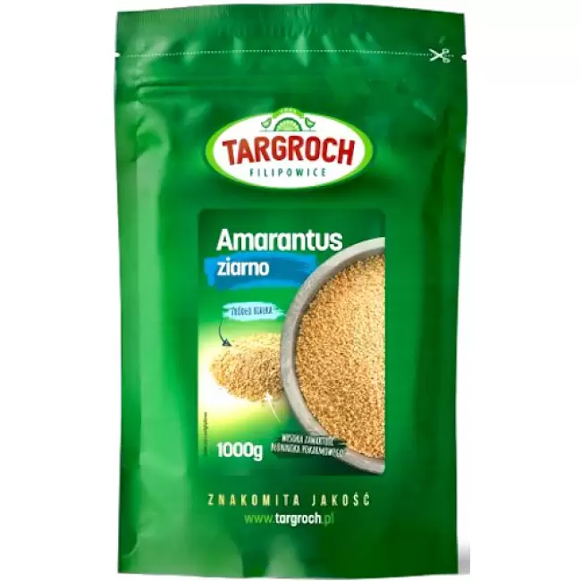 Targroch Amarantus ziarno 1000g Błonnik, Białko