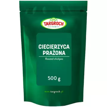 Targroch Ciecierzyca prażona 500g Cieciorka Przekąska Bez Soli i Oleju