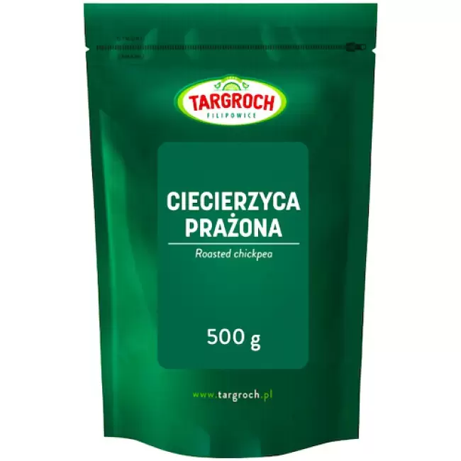 Targroch Ciecierzyca prażona 500g Cieciorka Przekąska Bez Soli i Oleju