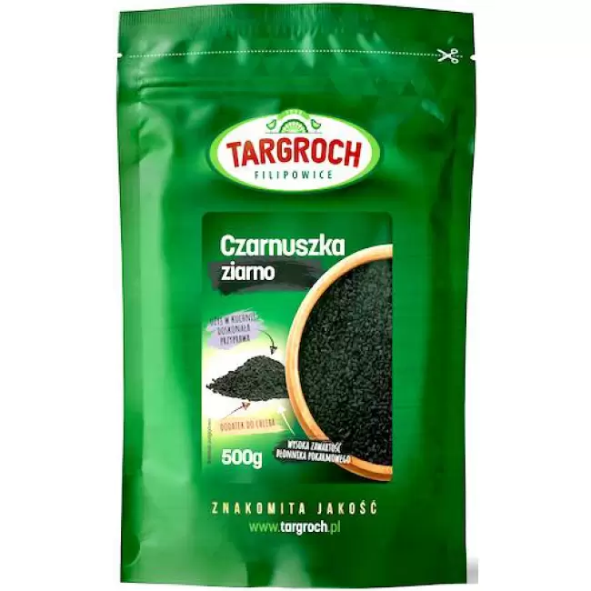 Targroch Czarnuszka ziarno 500g Kmin czarny Błonnik Białko