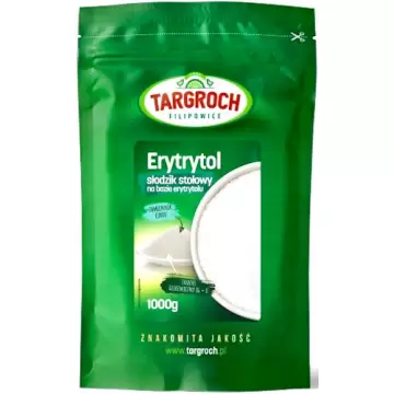 Targroch 3x1kg Erytrol 3kg Erytrytol Słodzik niskokaloryczny zamiennik cukru IG=0