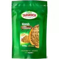 Targroch Karob proszek z Chleba Świętojańskiego 1000g (1kg) Błonnik Żelazo Wapń Potas Zamiennik kakao