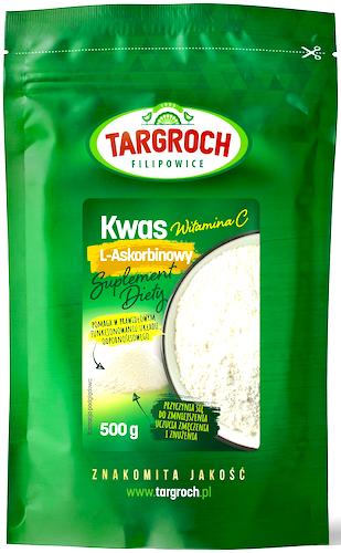 Targroch Kwas L-askorbinowy 0,5kg (witamina C) 500 g - Suplement diety