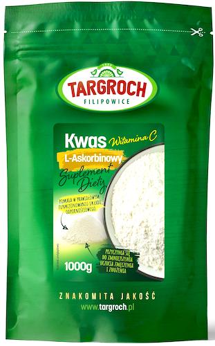 Targroch Kwas L-askorbinowy 1kg (witamina C) 1000 g - Suplement diety