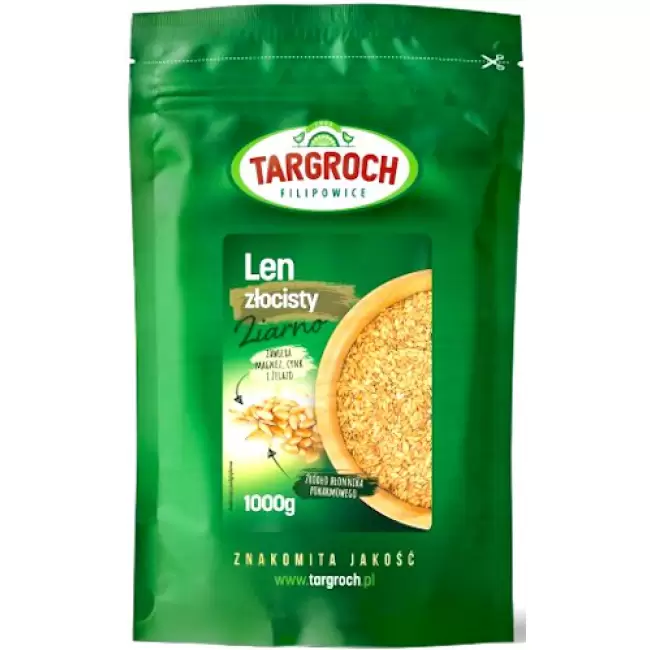 Targroch Len ziarno złoty - siemię lniane złociste 1000g (1kg)