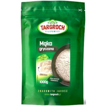 Targroch Mąka gryczana 1000g Błonnik Białko Żelazo Magnez Cynk