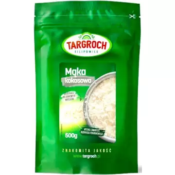 Targroch Mąka kokosowa 500g Do wypieków Błonnik Keto