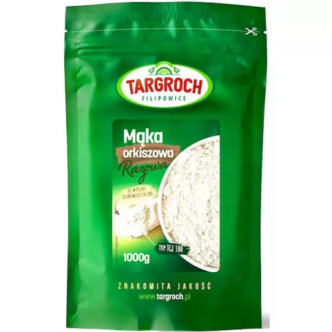 Targroch Mąka orkisz razowa ciemna 1000g orkiszowa typ 3000 (tgl300)