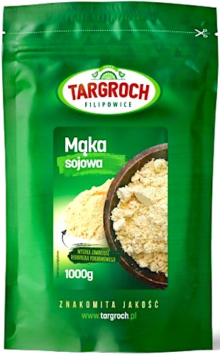 Targroch Mąka sojowa 1000g (1kg) Błonnik, Soja do wypieków