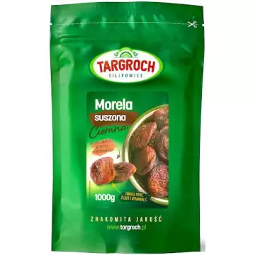 Targroch Morele suszone ciemne suszone na słońcu 1000g (1kg) Błonnik