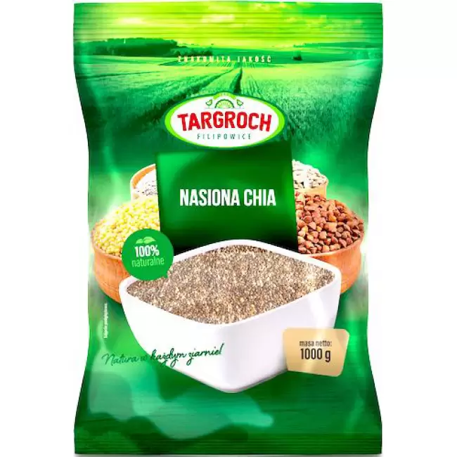 Targroch Nasiona Chia - szałwia hiszpańska 1kg (1000g)