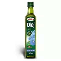 Targroch Olej lniany nierafinowany (tłoczony na zimno) 500ml Omega-3 kwas ALA