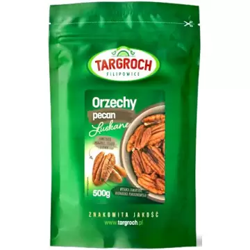 Targroch Orzechy Pecan łuskane - Premium 500g Błonnik Magnez Żelazo Cynk