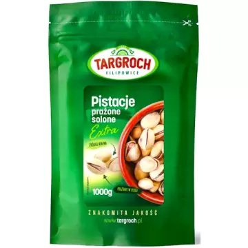 Targroch Orzechy pistacjowe extra prażono-solone 1000g duże pistacje białko