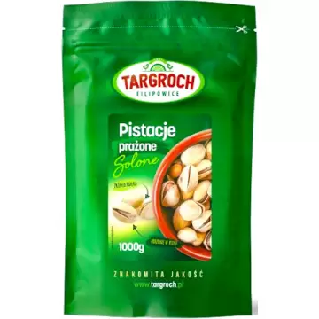Targroch Orzechy pistacjowe prażono-solone 1000g pistacje białko