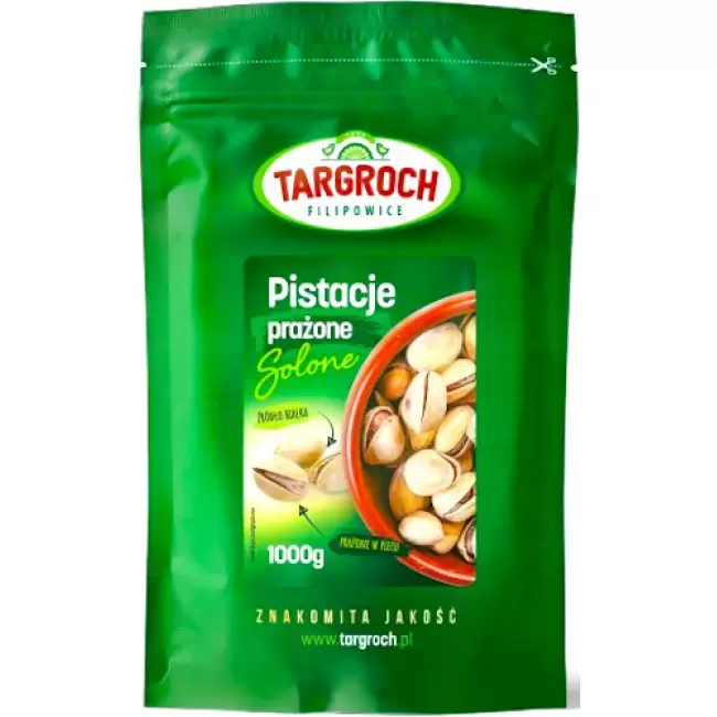 Targroch Orzechy pistacjowe prażono-solone 1000g pistacje białko