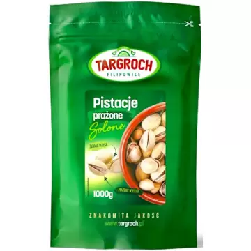 Targroch Orzechy pistacjowe prażone-solone EXTRA duże pistacje 500g białko