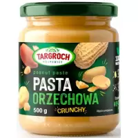 Targroch Pasta Orzechowa Crunchy (Masło Orzechowe Arachidowe) 500g Bez Dodatku Oleju Palmowego, Soli, Cukru