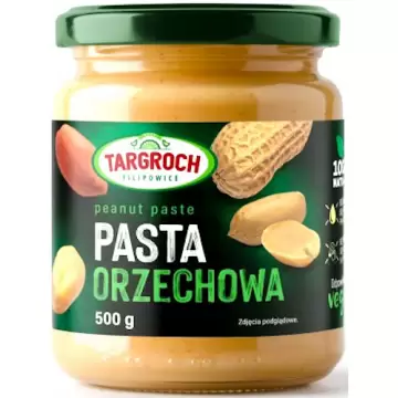 Targroch Pasta orzechowa (orzech arachidowy prażony) 500g Gładka Smooth