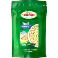 Targroch Płatki owsiane pełnoziarniste 1000g (1kg) Białko, Błonnik