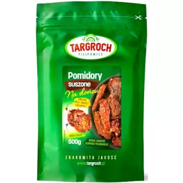 Targroch Pomidory suszone na słońcu 500g Błonnik, Potas, Magnez