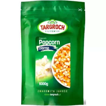 Targroch Popcorn ziarno 1000g Białko Błonnik Kukurydza