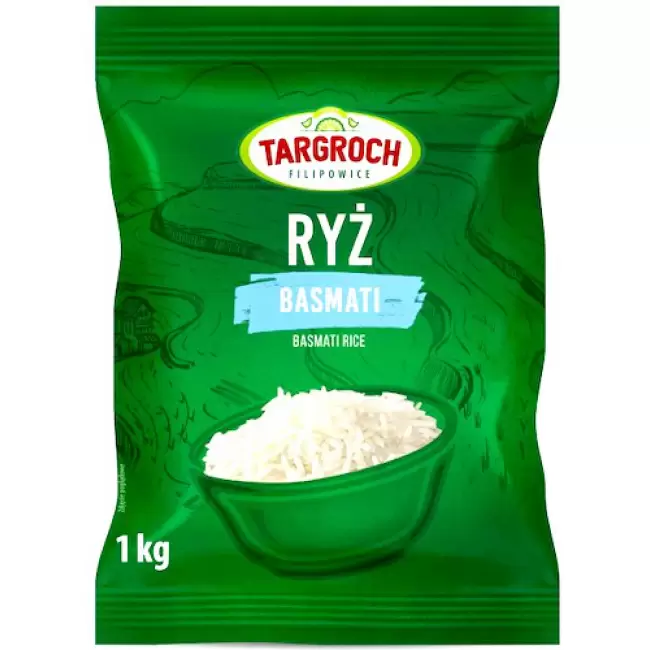 Targroch Ryż basmati biały 1000g Długoziarnisty