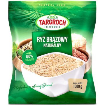 Targroch Ryż brązowy naturalny 1000g (1kg) Naturalny