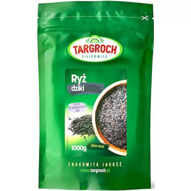 Targroch Ryż dziki długi 1000g Błonnik Białko 1kg