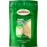 Targroch Sezam Biały 1kg Ziarno Łuskany 1000g Błonnik Białko Fosfor Magnez Cynk do Tahini