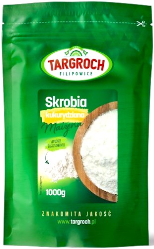 Targroch Skrobia kukurydziana 1000g (1kg) Maizena, Zagęszczacz naturalny