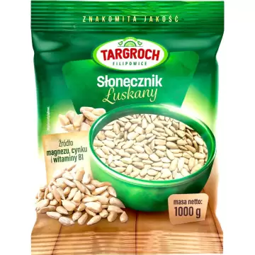 Targroch Słonecznik łuskany 1000g ziarno 1kg