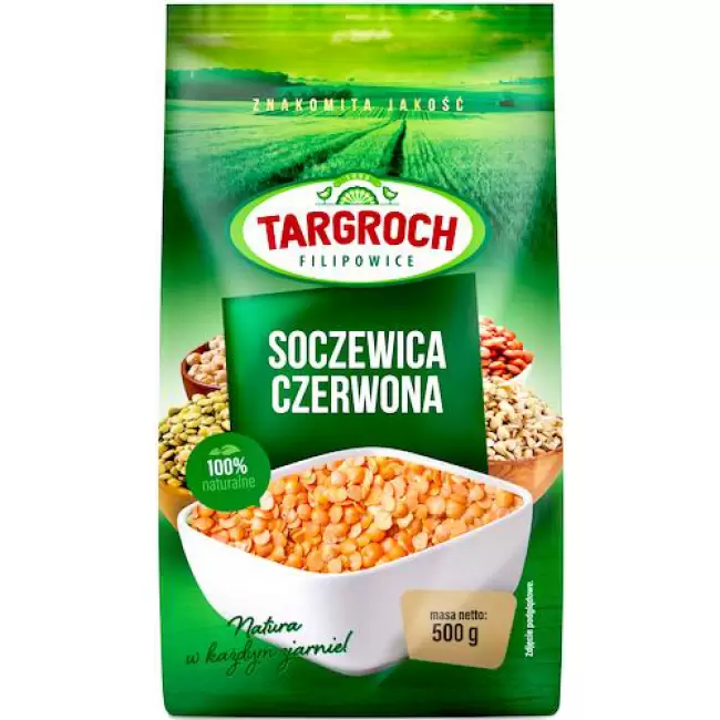 Targroch Soczewica czerwona Kanada ziarno 500g