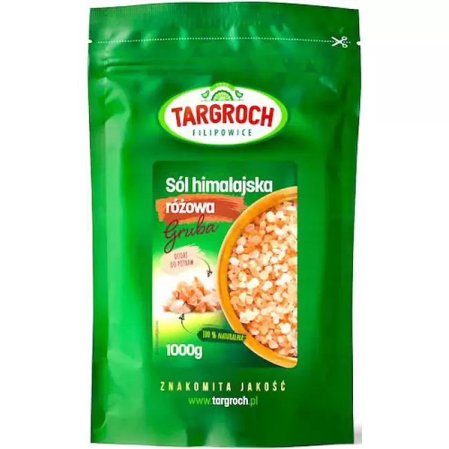 Targroch Sól himalajska mocno różowa gruba 1000g 1kg