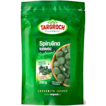 Targroch Spirulina 250g tabletki (ca.1000szt.) Algi - suplement diety