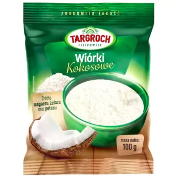 Targroch Wiórki kokosowe 100g Błonnik Magnez Żelazo Potas
