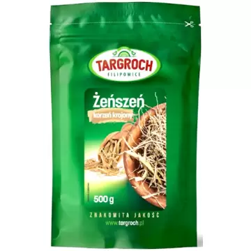 Targroch żeń-szeń korzeń krojony 250g - suplement diety cięty