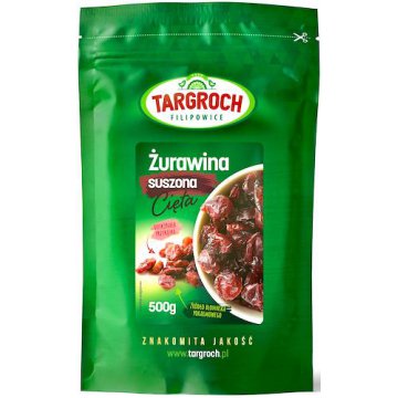 Targroch Żurawina suszona cięta 500g Błonnik