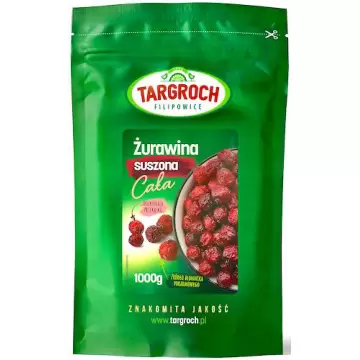 Targroch Żurawina suszona całojagodowa 1000g cała 1kg