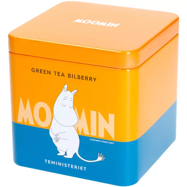 Teministeriet Moomin Green Tea Bilberry 100g - zielona herbata sypana Borówka